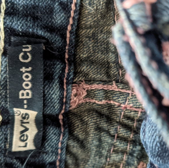 Levi's boot cut denim jeans adjustable waist - Picture 4 of 5
